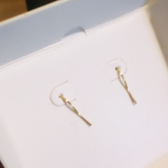 Sterling & 14 k gold hoop earrings & matching bracelet by Gianni Argenti